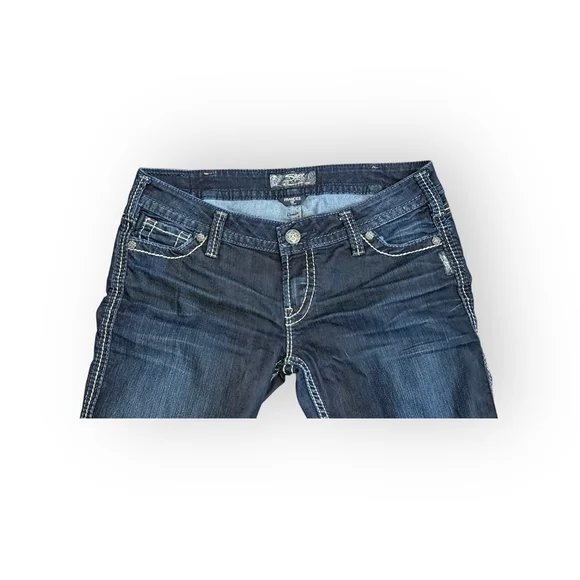 Silver Jeans Frances 18
Bootcut Jeans Womens Dark Wash Stretch Western Sz 31x33 - Picture 4 of 11